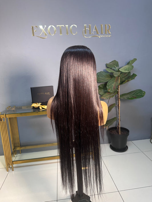 Factory made frontal straight wigs